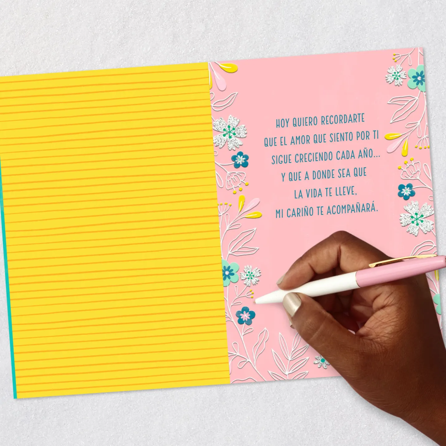 My Love for You Grows Spanish-Language Birthday Card for Granddaughter