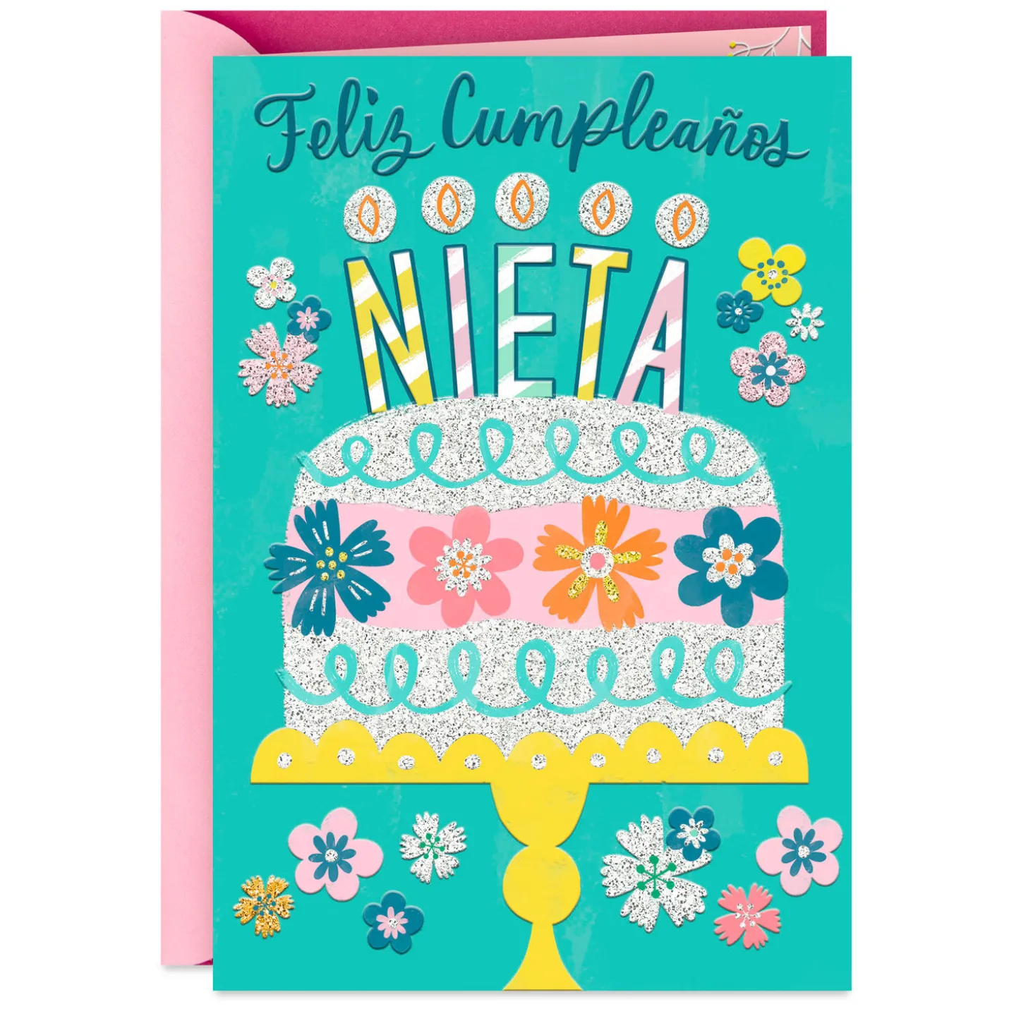 My Love for You Grows Spanish-Language Birthday Card for Granddaughter