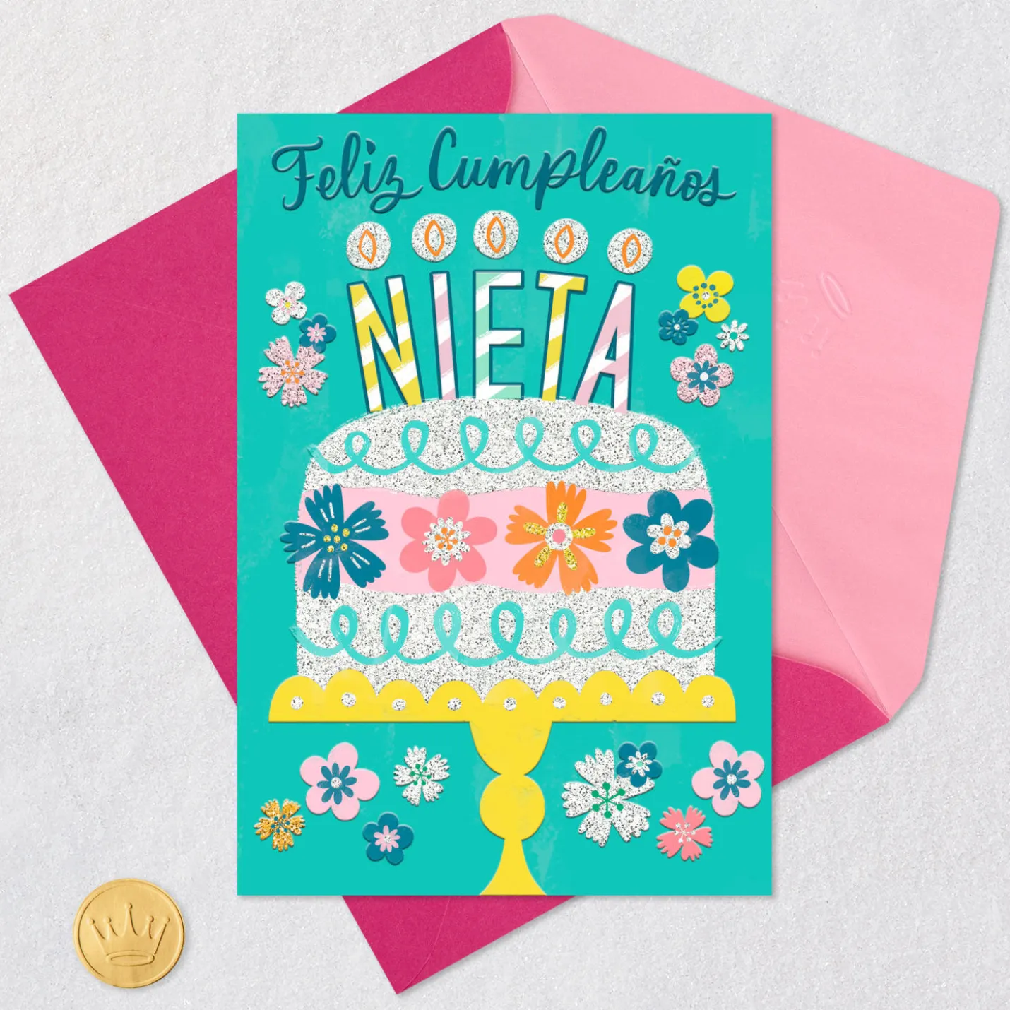 My Love for You Grows Spanish-Language Birthday Card for Granddaughter
