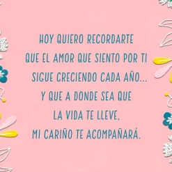My Love for You Grows Spanish-Language Birthday Card for Granddaughter