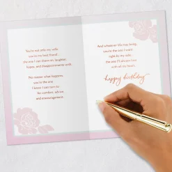 My Love, My Friend Birthday Card for Wife