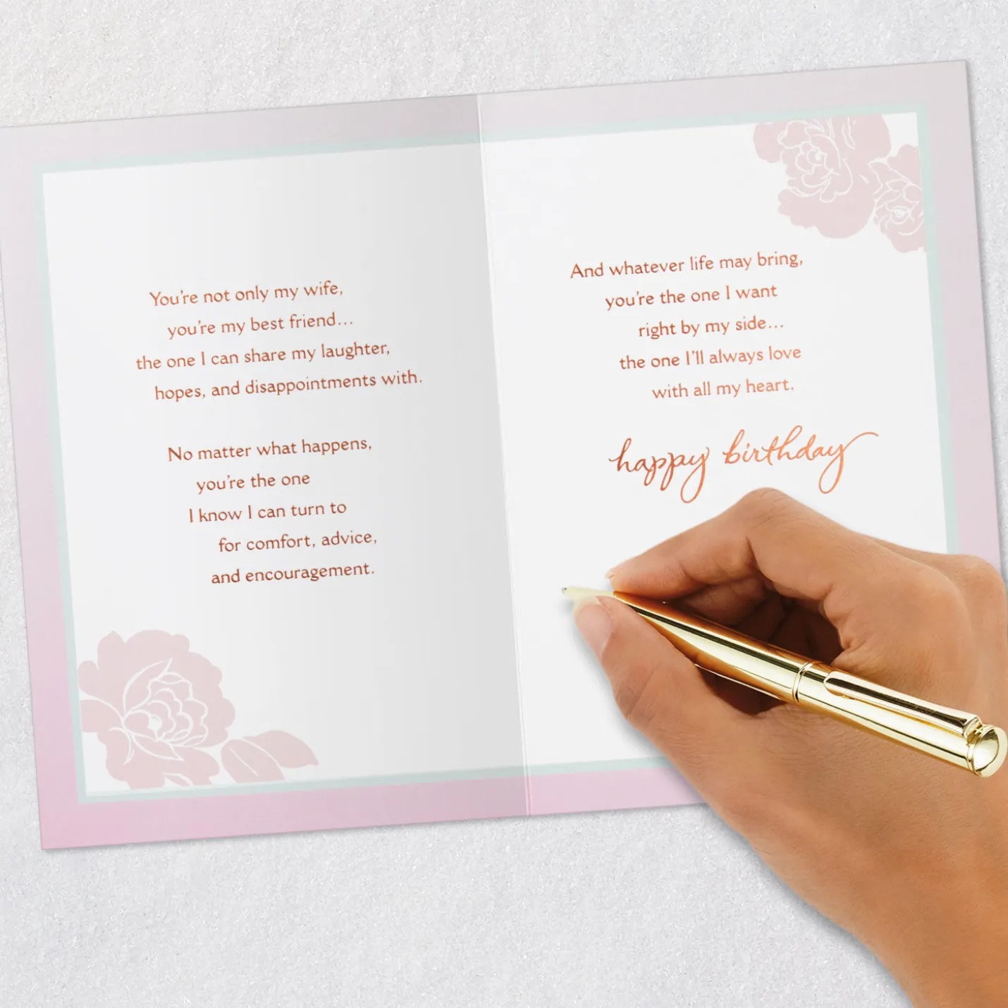 My Love, My Friend Birthday Card for Wife