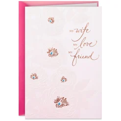 My Love, My Friend Birthday Card for Wife