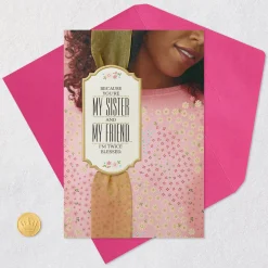 My Sister, My Friend, Twice Blessed Birthday Card