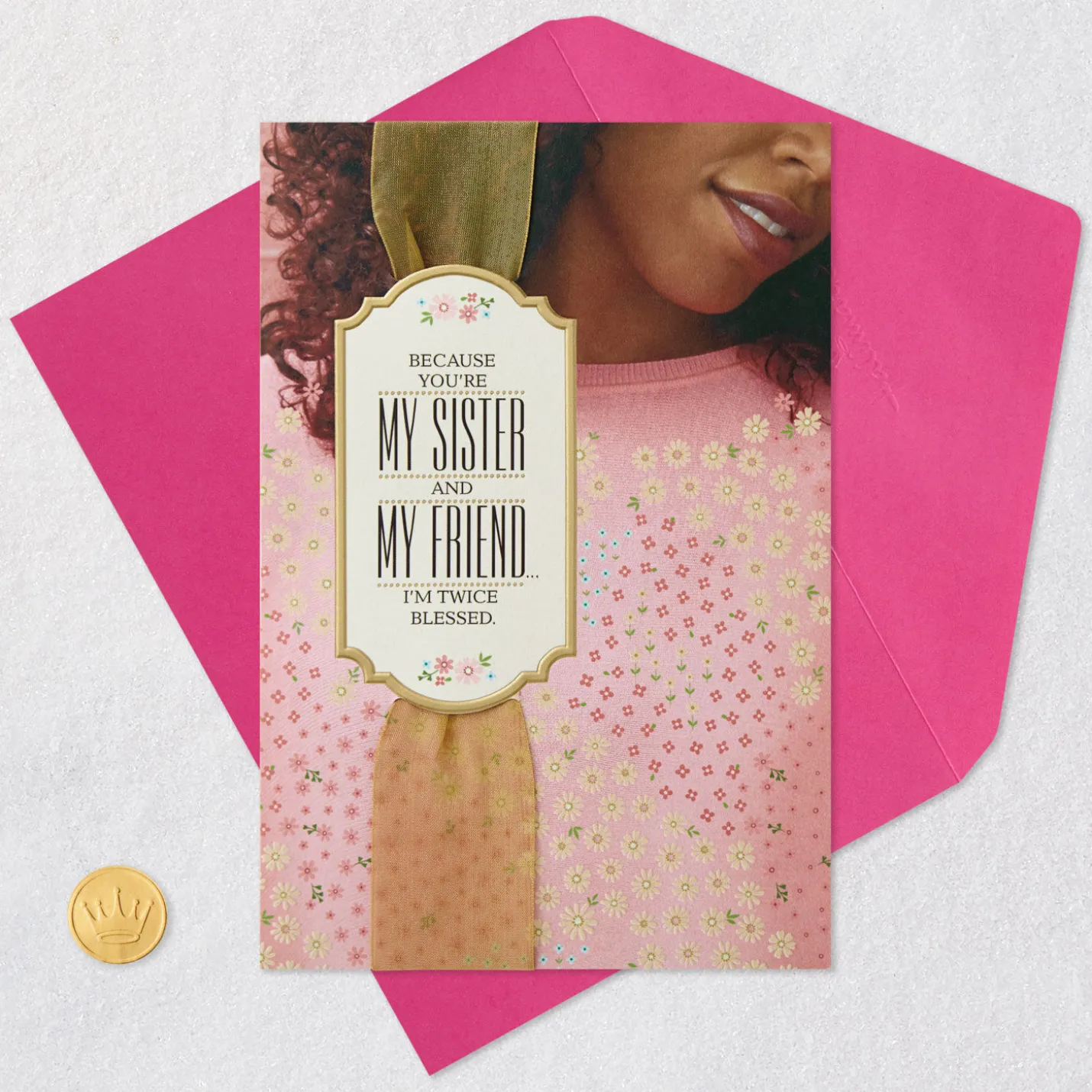 My Sister, My Friend, Twice Blessed Birthday Card