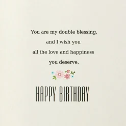 My Sister, My Friend, Twice Blessed Birthday Card