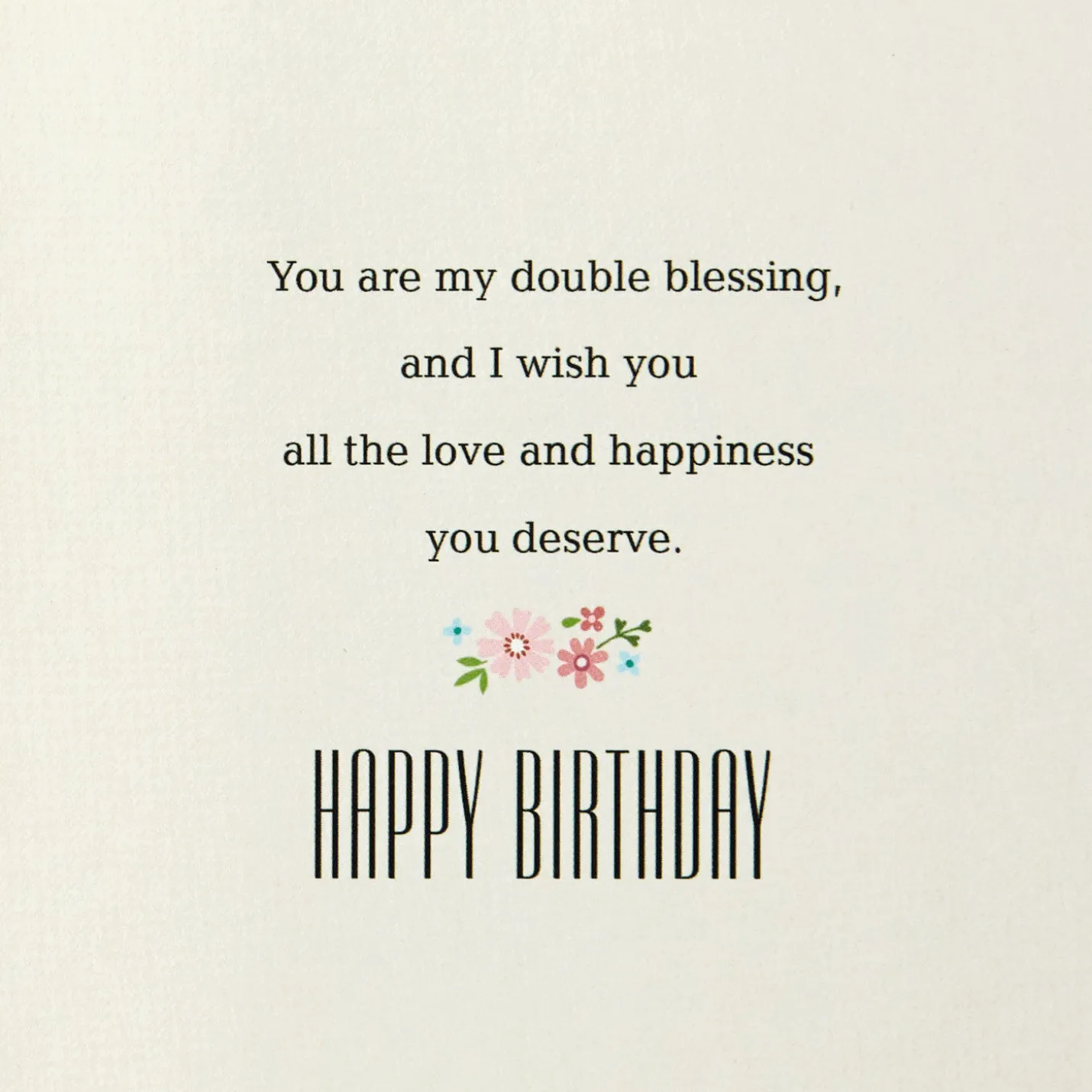 My Sister, My Friend, Twice Blessed Birthday Card