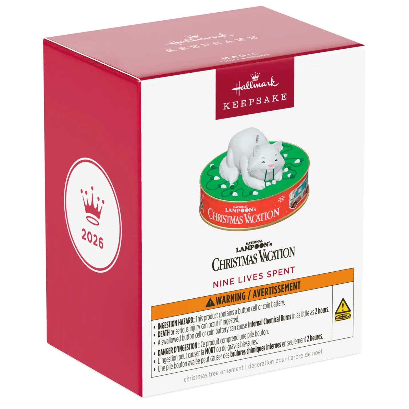 National Lampoon's Christmas Vacation™ Nine Lives Spent Ornament With Light and Sound