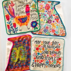 Natural Life Multicolor Microfiber Dish Cloths, Set of 4