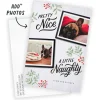 Naughty and Nice Flat Christmas Photo Card