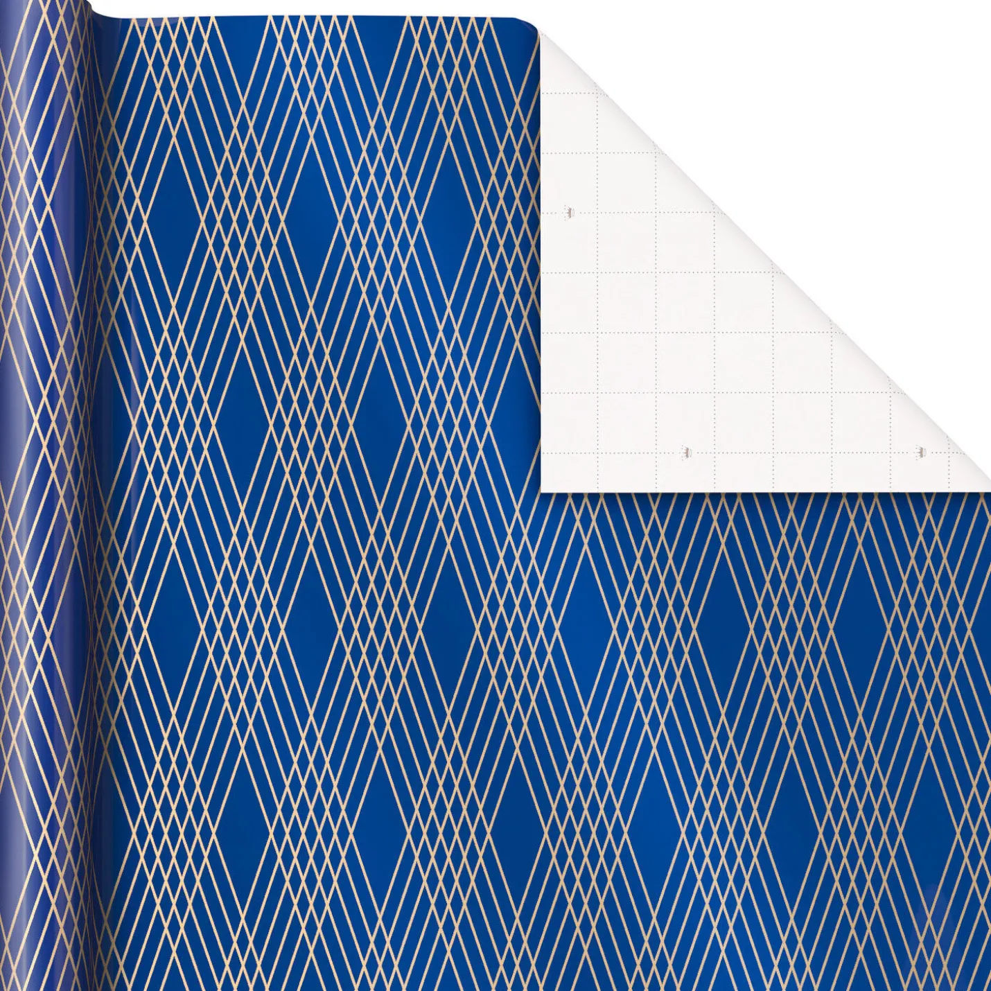 Navy and Gold 3-Pack Wrapping Paper, 105 sq. ft. total