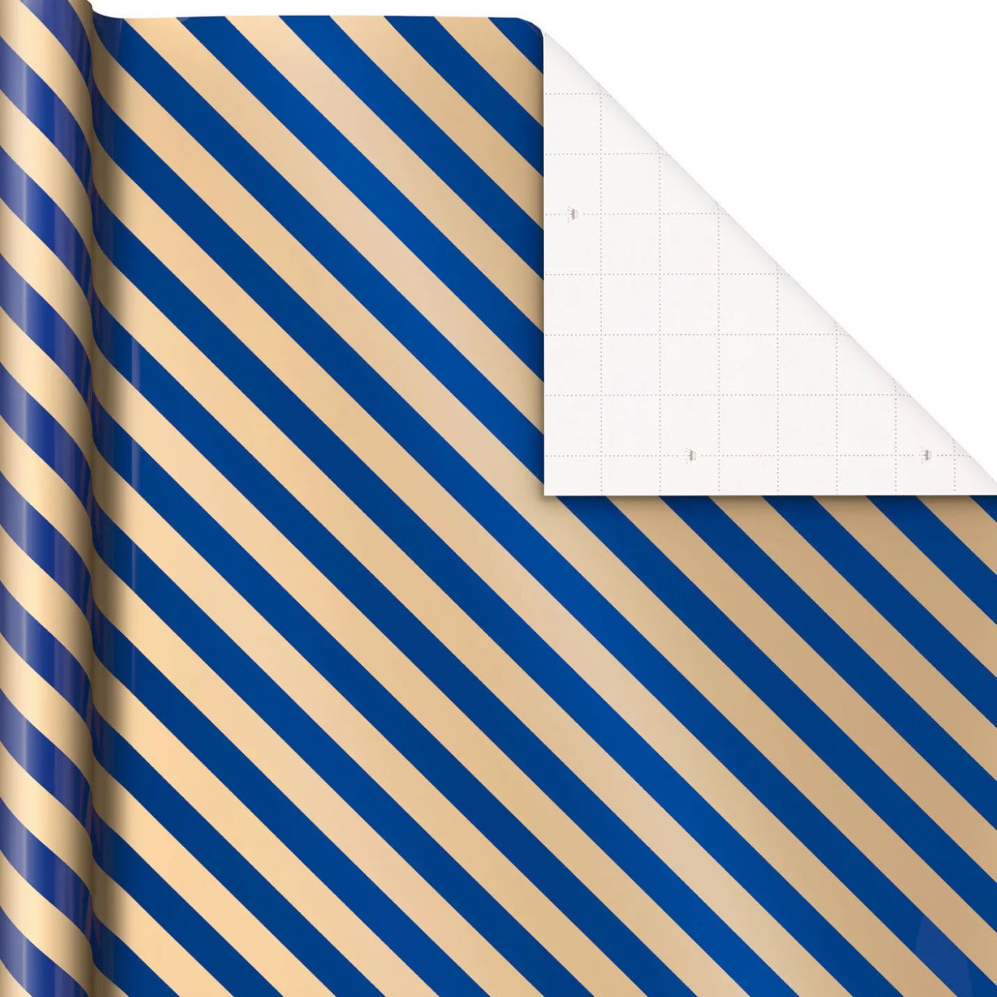 Navy and Gold 3-Pack Wrapping Paper, 105 sq. ft. total