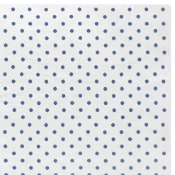 Navy Blue Polka Dots on White Tissue Paper, 6 sheets