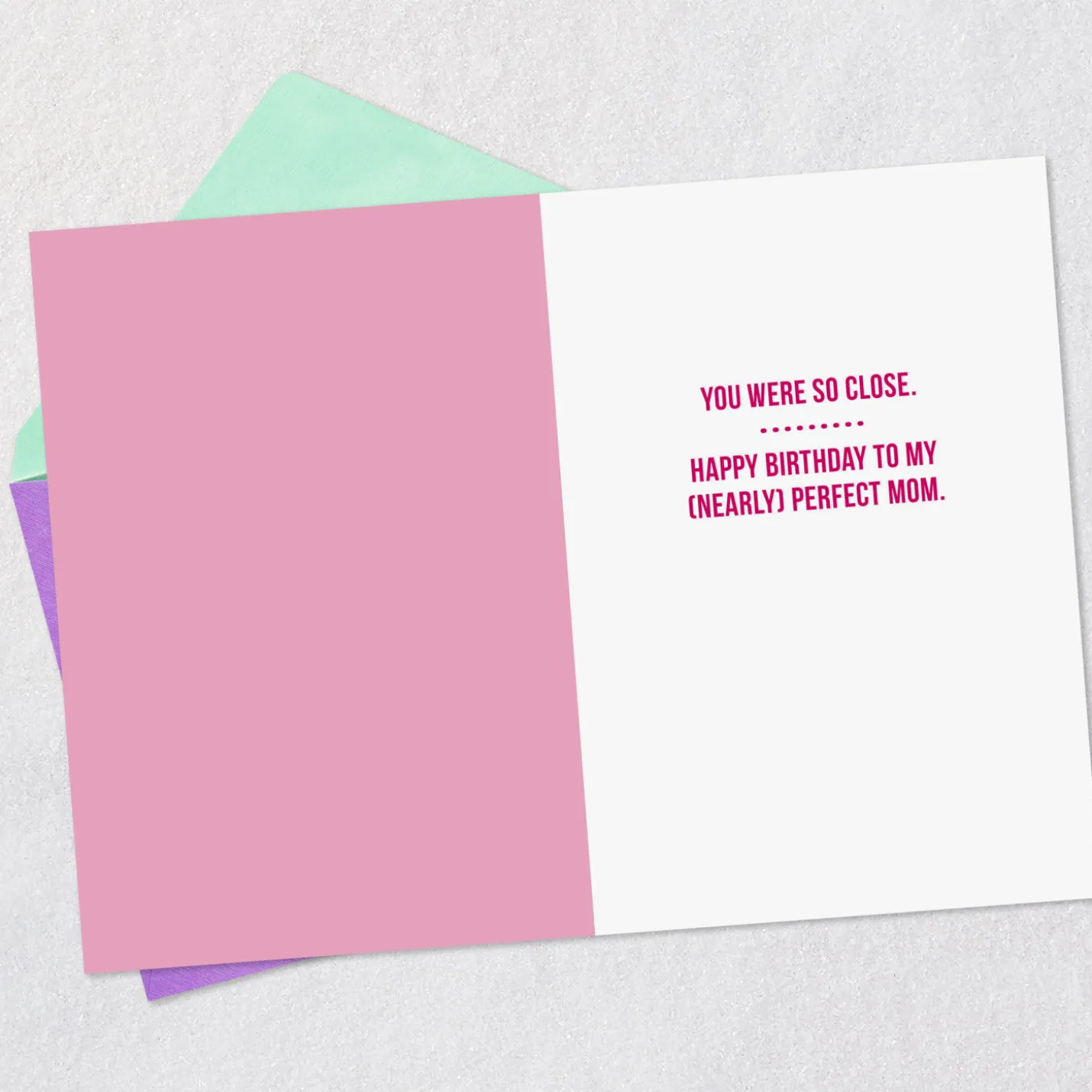 Nearly Perfect Scorecard Funny Birthday Card for Mom