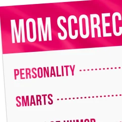 Nearly Perfect Scorecard Funny Birthday Card for Mom
