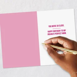 Nearly Perfect Scorecard Funny Birthday Card for Mom