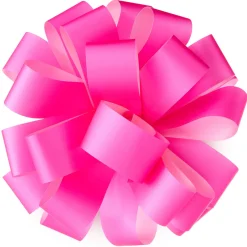 6" Neon Pink Gift Bow