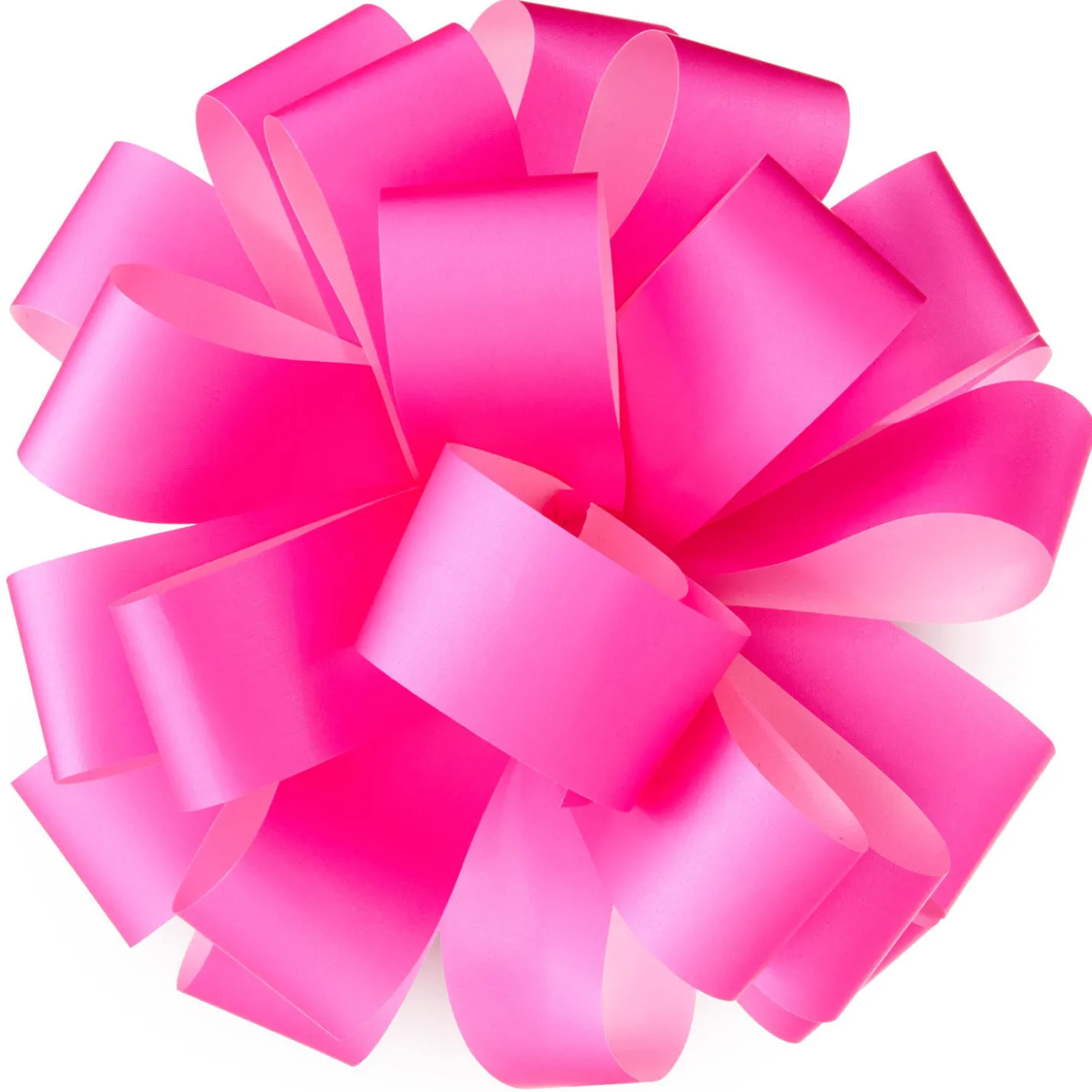 6" Neon Pink Gift Bow