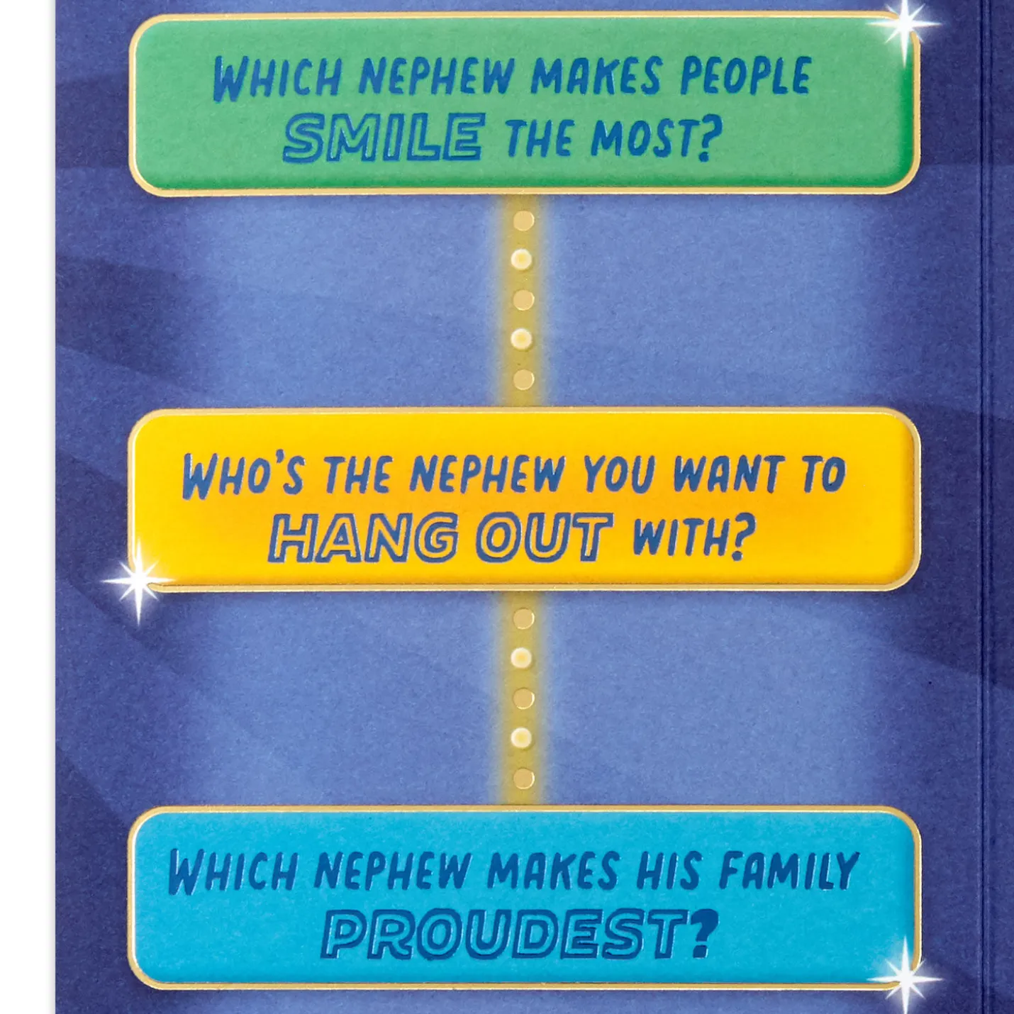 Nephew Trivia Birthday Card