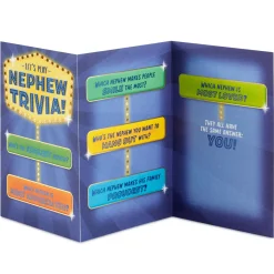 Nephew Trivia Birthday Card