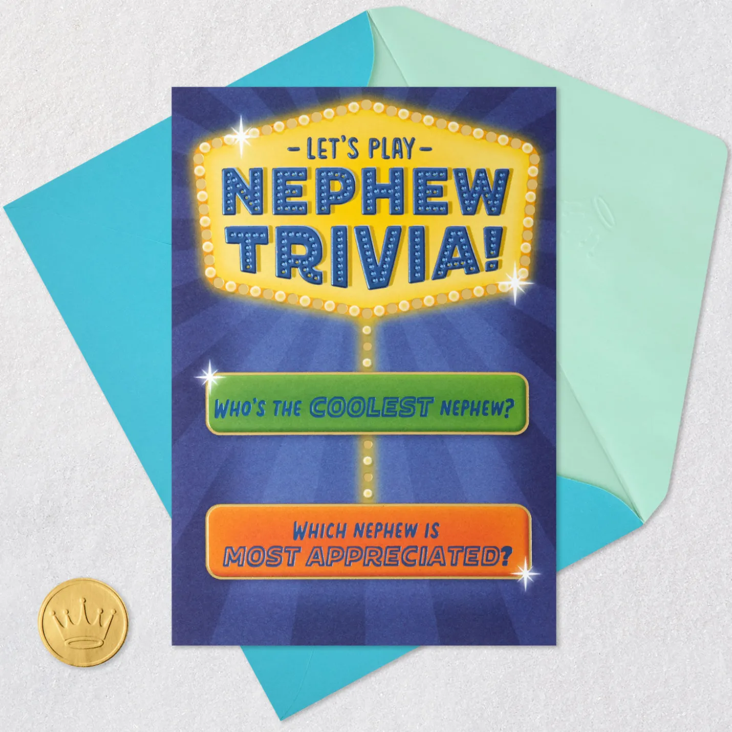 Nephew Trivia Birthday Card