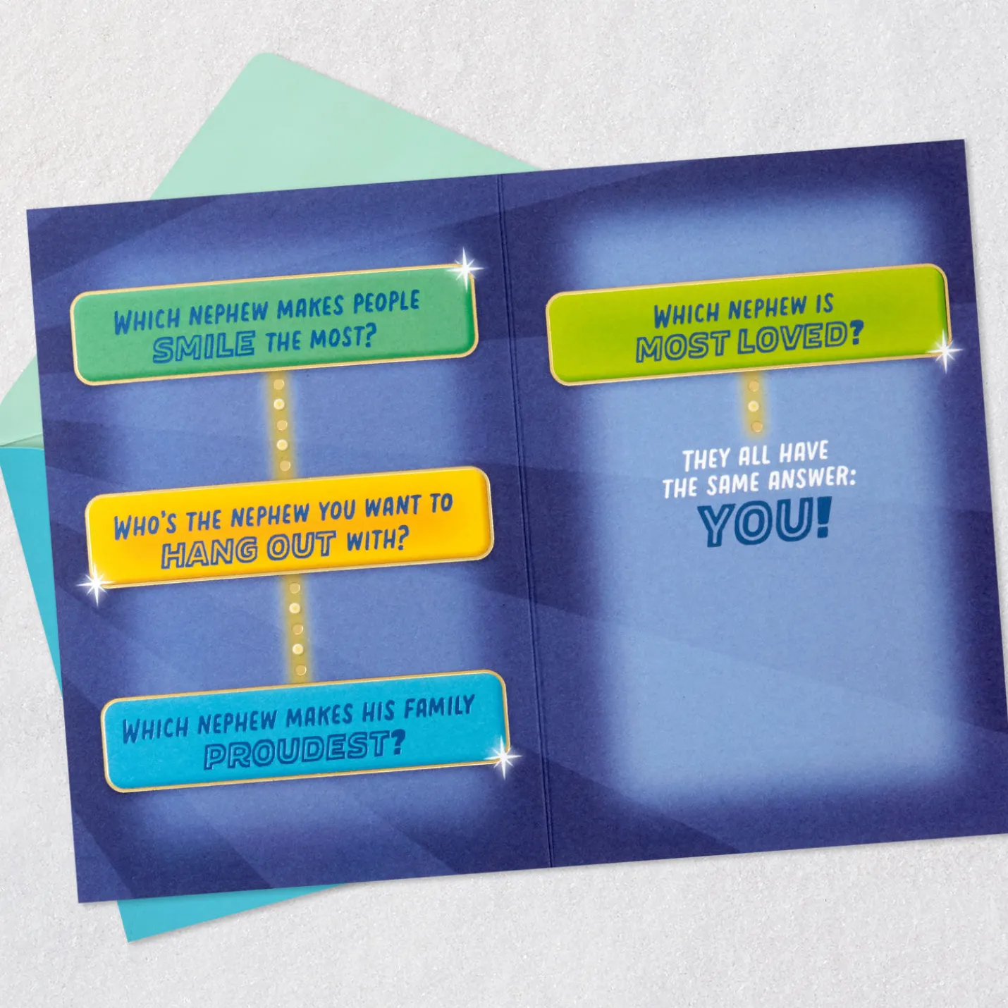 Nephew Trivia Birthday Card