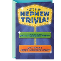 Nephew Trivia Birthday Card