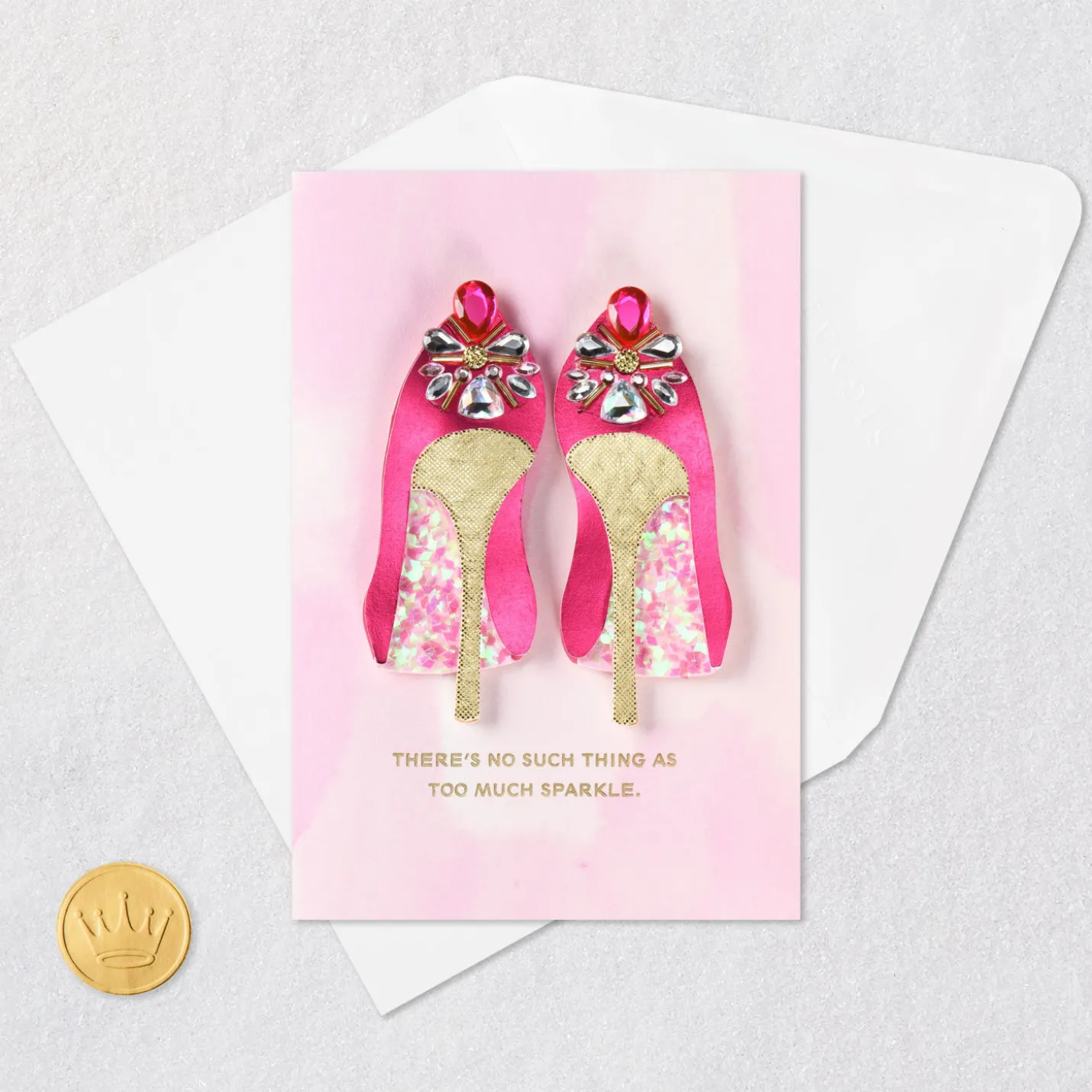 Never Too Much Sparkle Birthday Card