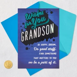 Never Forget How Loved You Are Birthday Card for Grandson