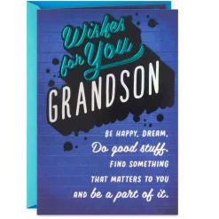 Never Forget How Loved You Are Birthday Card for Grandson