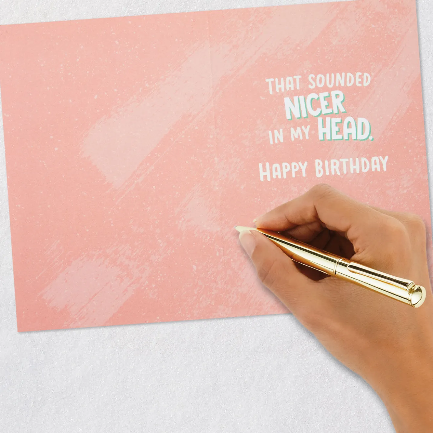 Never Seem to Leave Funny Birthday Card for Sister