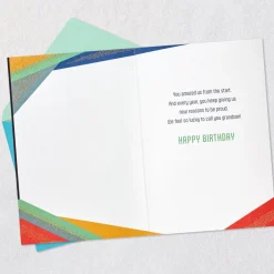New Reasons to Be Proud 13th Birthday Card for Grandson