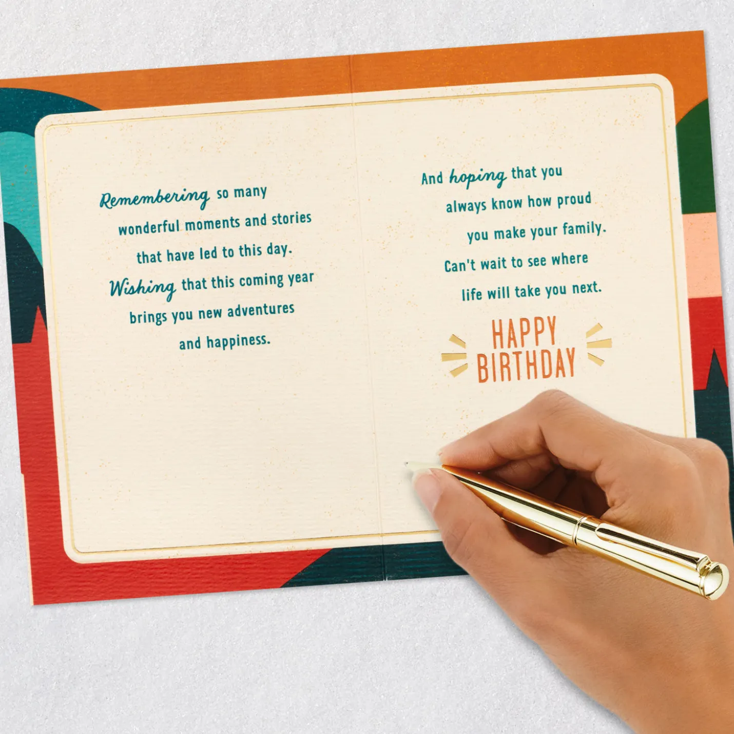 New Adventures and Happiness Ahead 16th Birthday Card for Grandson
