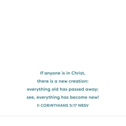 New Beginnings Religious Baptism Card