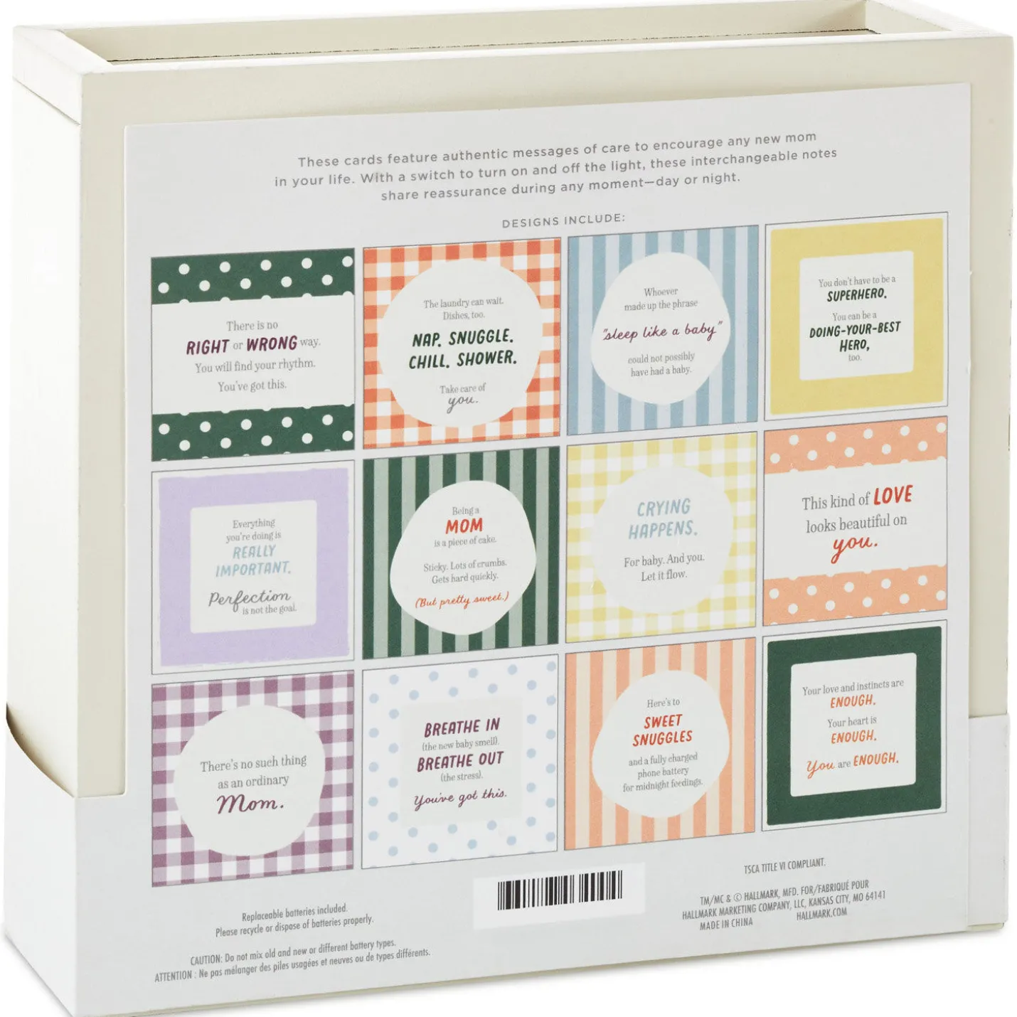 New Mom Daily Affirmations Light-Up Frame With 12 Quotes