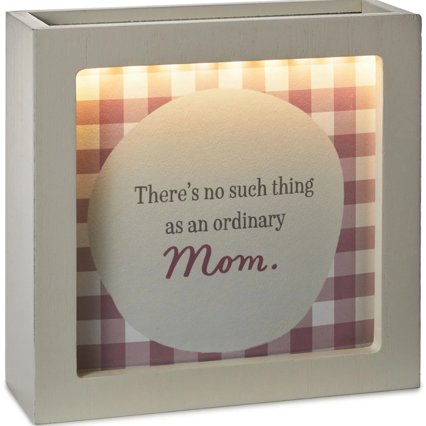 New Mom Daily Affirmations Light-Up Frame With 12 Quotes