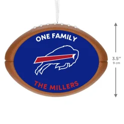 NFL Buffalo Bills Football Personalized Ornament, Custom Text