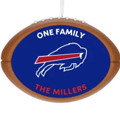 NFL Buffalo Bills Football Personalized Ornament, Custom Text