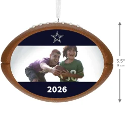 NFL Dallas Cowboys Football Personalized Ornament, Custom Photo and Text