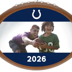 NFL Indianapolis Colts Football Personalized Ornament, Custom Photo and Text