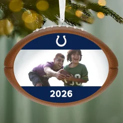 NFL Indianapolis Colts Football Personalized Ornament, Custom Photo and Text