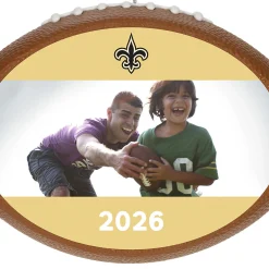 NFL New Orleans Saints Football Personalized Ornament, Custom Photo and Text