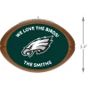 NFL Philadelphia Eagles Football Personalized Ornament, Custom Text