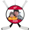 NHL Detroit Red Wings® Hockey Personalized Ornament, Custom Photo and Text