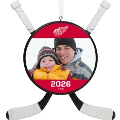 NHL Detroit Red Wings® Hockey Personalized Ornament, Custom Photo and Text