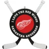 NHL Detroit Red Wings® Hockey Personalized Ornament, Custom Text