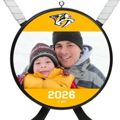 NHL Nashville Predators® Hockey Personalized Ornament, Custom Photo and Text