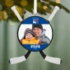 NHL New York Rangers® Hockey Personalized Ornament, Custom Photo and Text