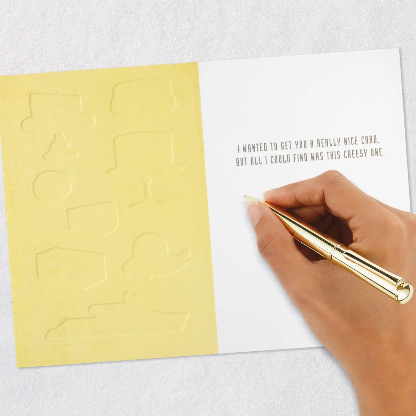 Nice and Cheesy Funny Birthday Card