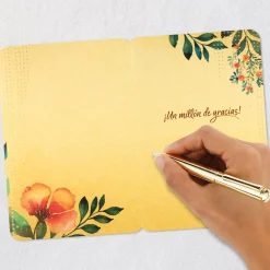 Nice Things Bloom From You Spanish-Language Thank You Card